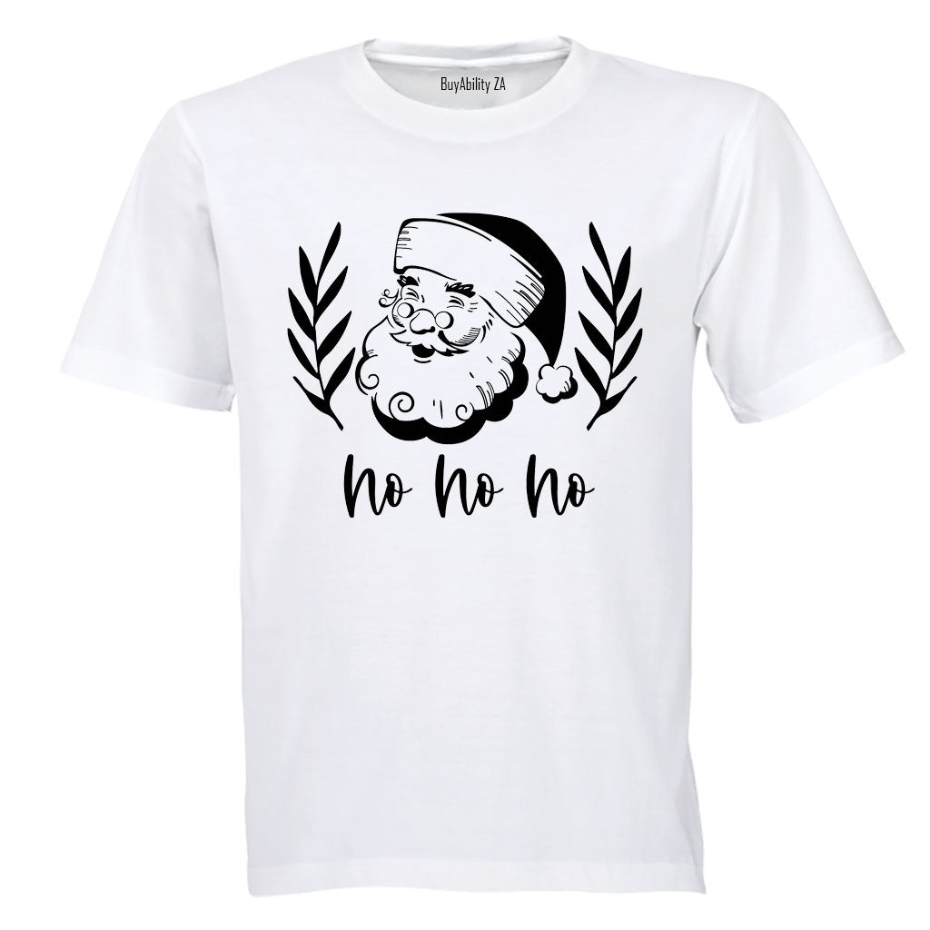 Santa - Ho Ho Ho - Christmas - Adults - T-Shirt
