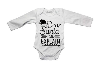 Santa I Can Explain - Christmas - Baby Grow