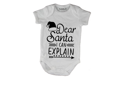Santa I Can Explain - Christmas - Baby Grow