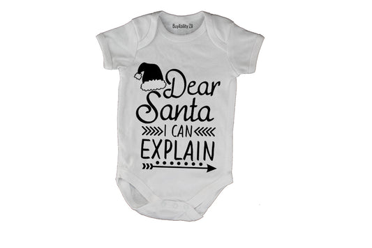 Santa I Can Explain - Christmas - Baby Grow