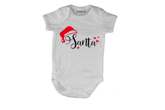 Santa Hearts - Christmas - Baby Grow