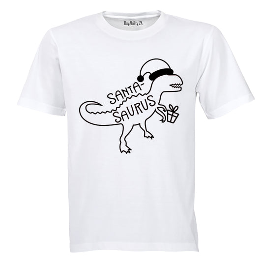 Santa-saurus Dino - Christmas - Adults - T-Shirt