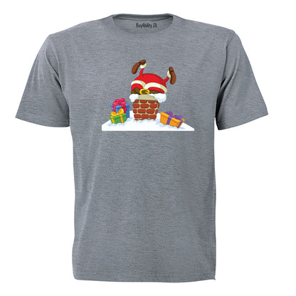 Santa Got Stuck - Christmas - Kids T-Shirt