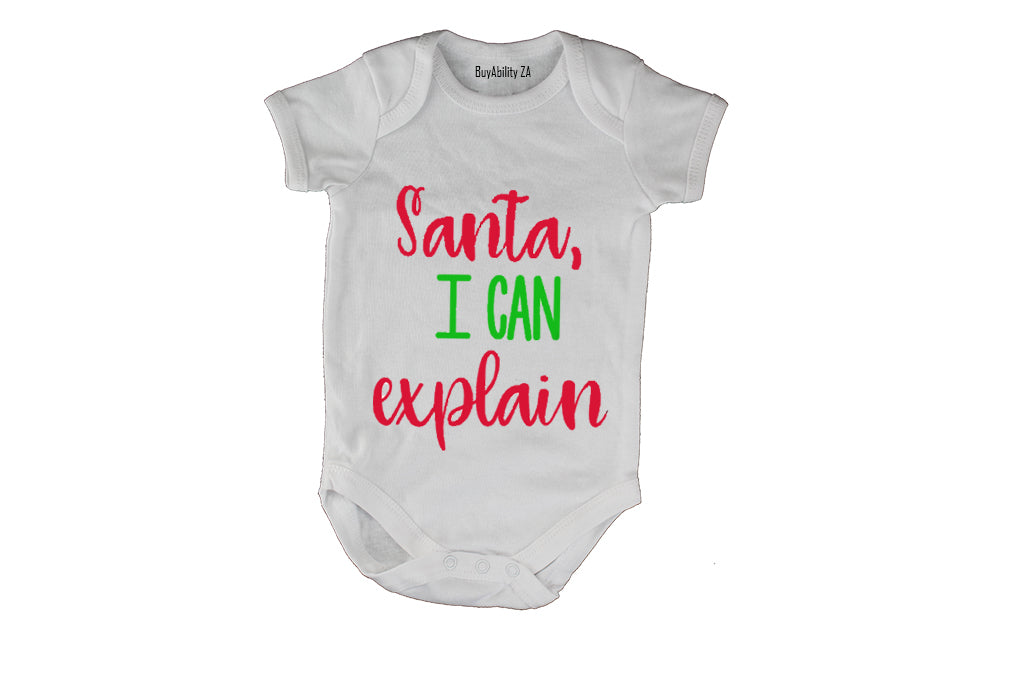 Santa, I can Explain! - Baby Grow
