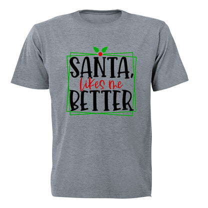 Santa Likes Me Better - Christmas - Kids T-Shirt - BuyAbility South Africa