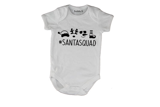 Santa Squad - Christmas - Baby Grow