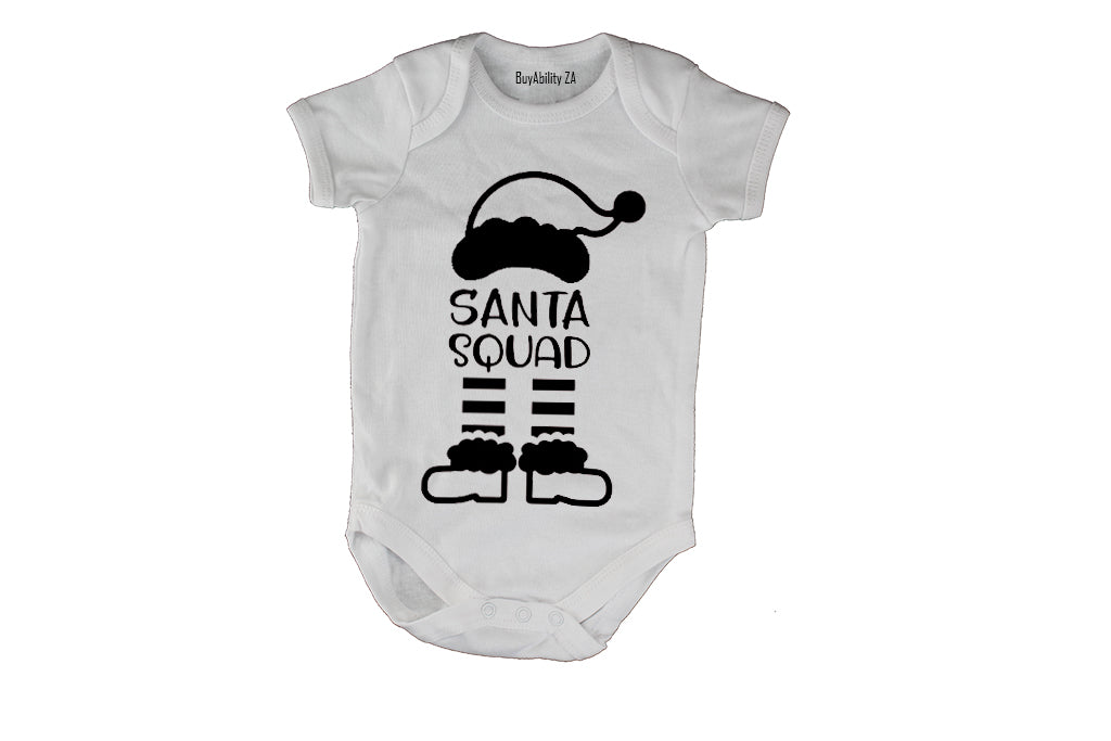 Santa Squad - Christmas Hat - Baby Grow