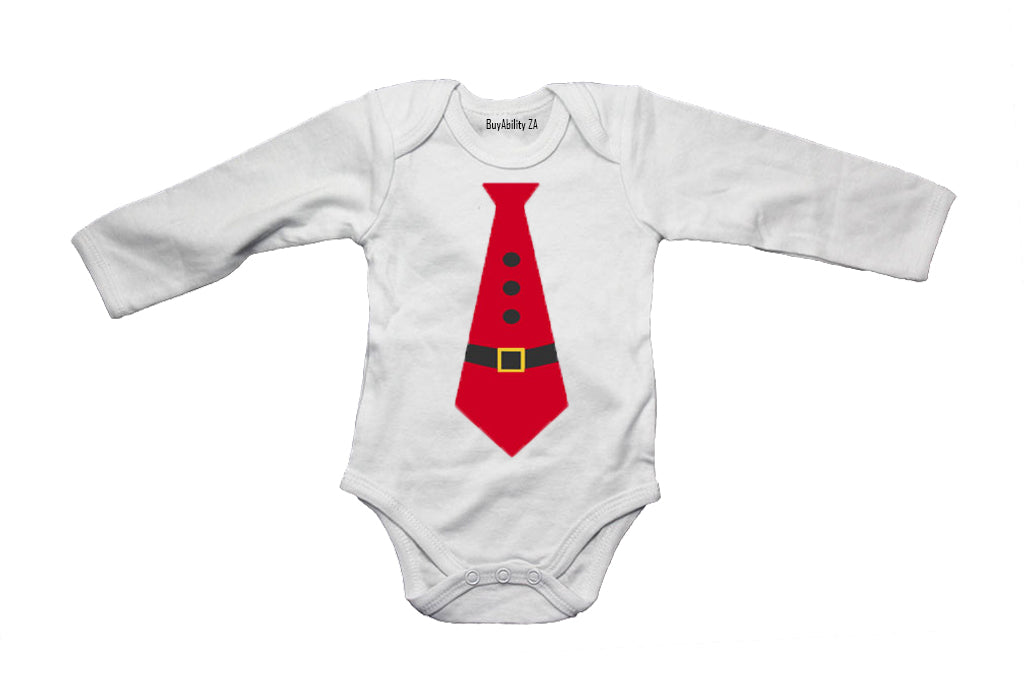 Santa Tie - Christmas - Baby Grow