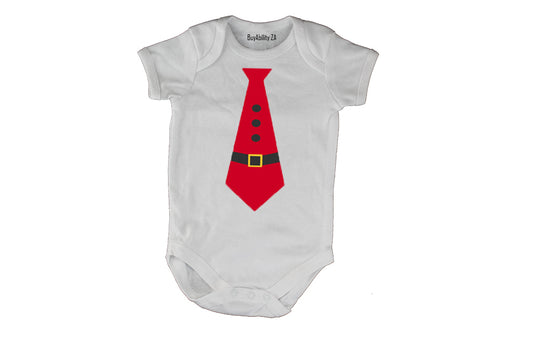 Santa Tie - Christmas - Baby Grow