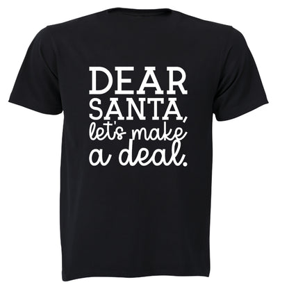 Santa Lets Make a Deal - Christmas - Kids T-Shirt - BuyAbility South Africa
