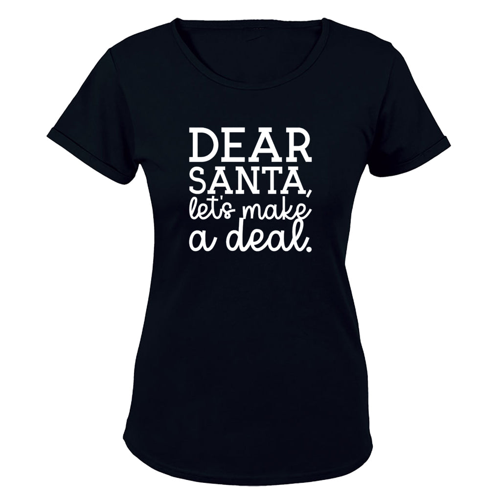Santa Lets Make a Deal - Christmas - Ladies - T-Shirt - BuyAbility South Africa
