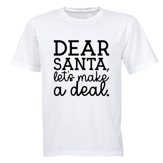 Santa Lets Make a Deal - Christmas - Adults - T-Shirt - BuyAbility South Africa