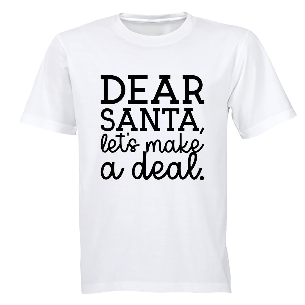 Santa Lets Make a Deal - Christmas - Kids T-Shirt - BuyAbility South Africa