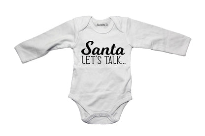 Santa, Let's Talk - Christmas - Baby Grow