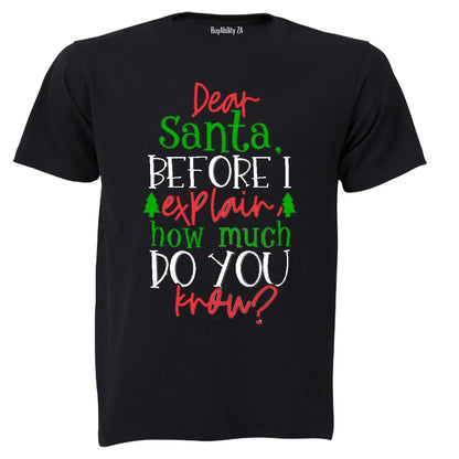 Santa, How Much Do You Know? - Christmas - Kids T-Shirt