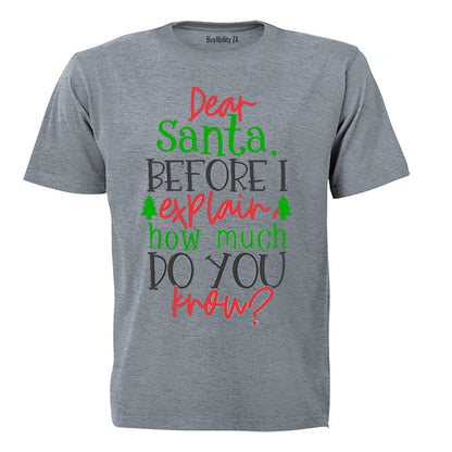 Santa, How Much Do You Know? - Christmas - Kids T-Shirt