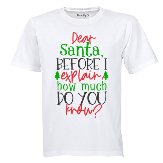 Santa, How Much Do You Know? - Christmas - Kids T-Shirt