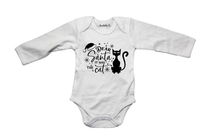 Santa, It Was The Cat - Christmas - Baby Grow