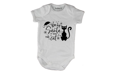Santa, It Was The Cat - Christmas - Baby Grow