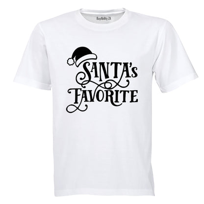 Santa's Favorite - Christmas Hat - Adults - T-Shirt