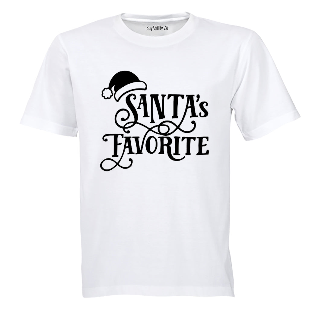 Santa's Favorite - Christmas Hat - Kids T-Shirt