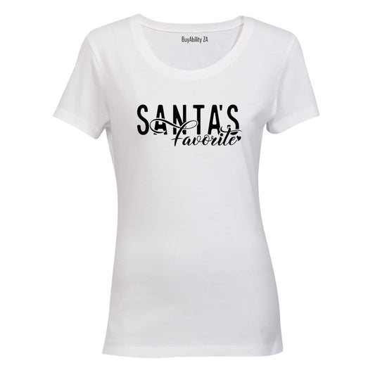 Santas Favorite - Christmas Heart - Ladies - T-Shirt