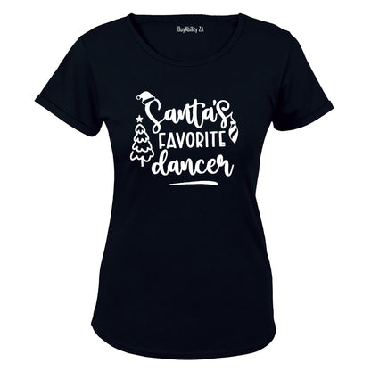 Santa's Favorite Dancer - Christmas - Ladies - T-Shirt - BuyAbility South Africa