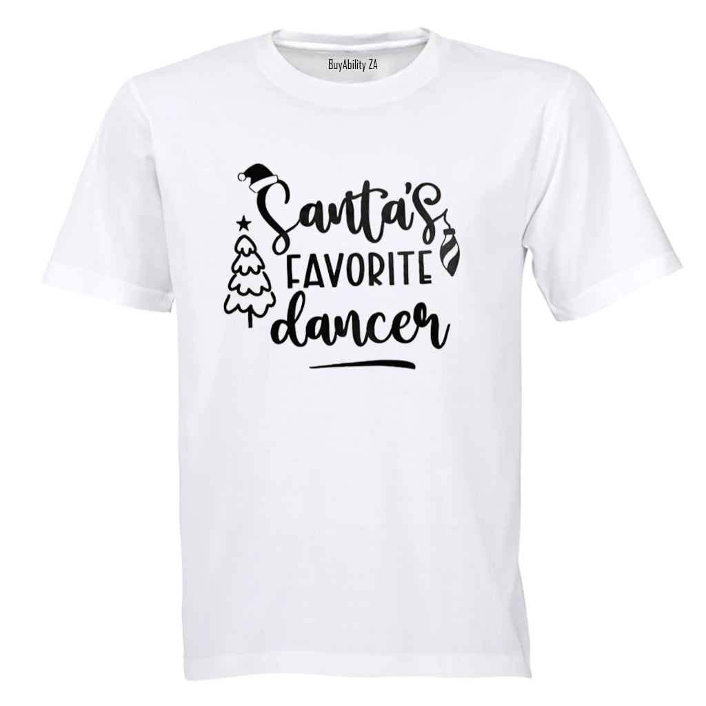 Santa's Favorite Dancer - Christmas - Kids T-Shirt - BuyAbility South Africa