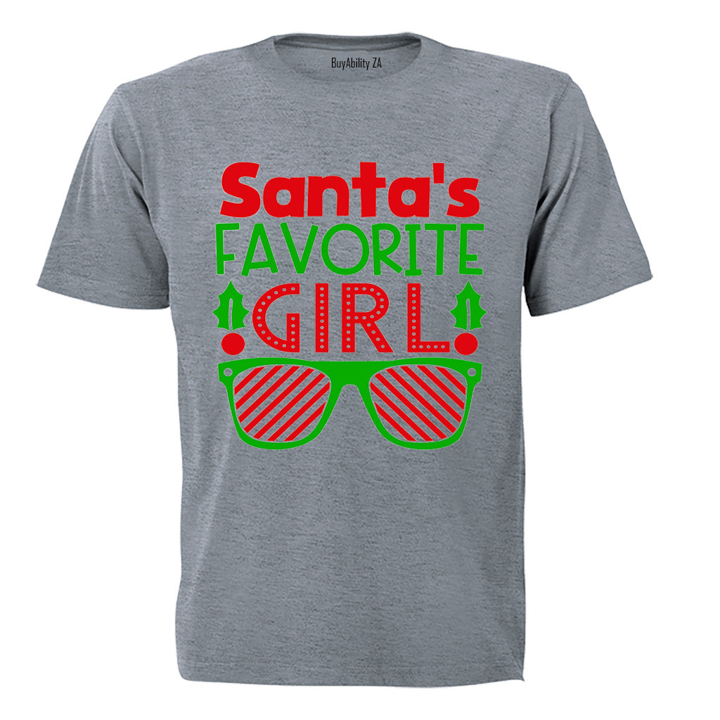 Santa's Favorite Girl - Christmas - Kids T-Shirt