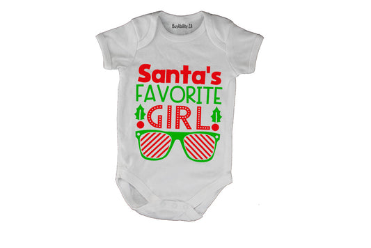 Santa's Favorite Girl - Christmas - Baby Grow