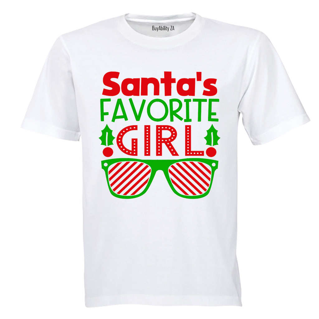 Santa's Favorite Girl - Christmas - Kids T-Shirt