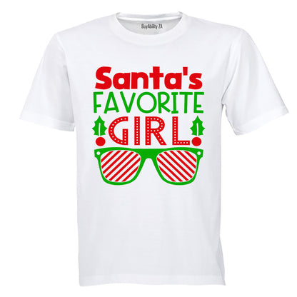Santa's Favorite Girl - Christmas - Kids T-Shirt
