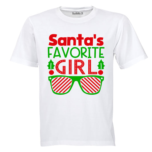 Santa's Favorite Girl - Christmas - Kids T-Shirt