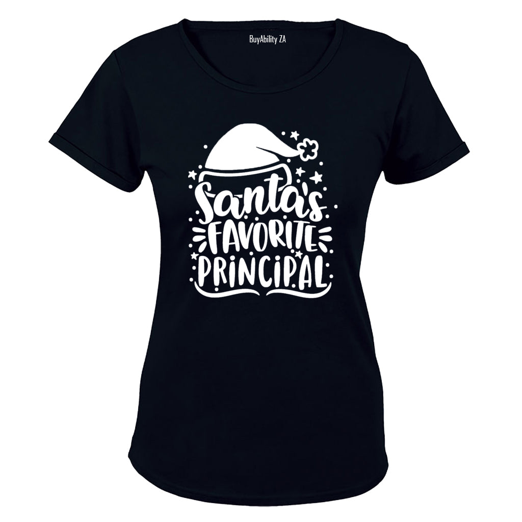 Santa's Favorite Principle - Christmas - Ladies - T-Shirt