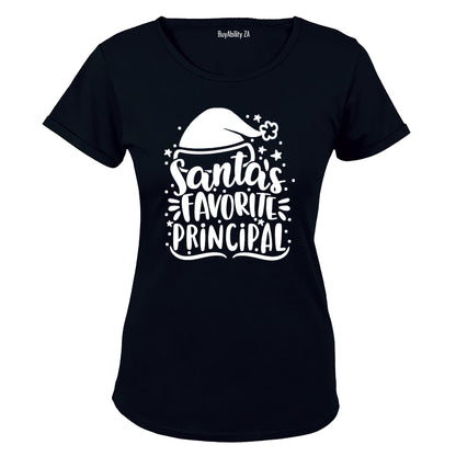 Santa's Favorite Principle - Christmas - Ladies - T-Shirt