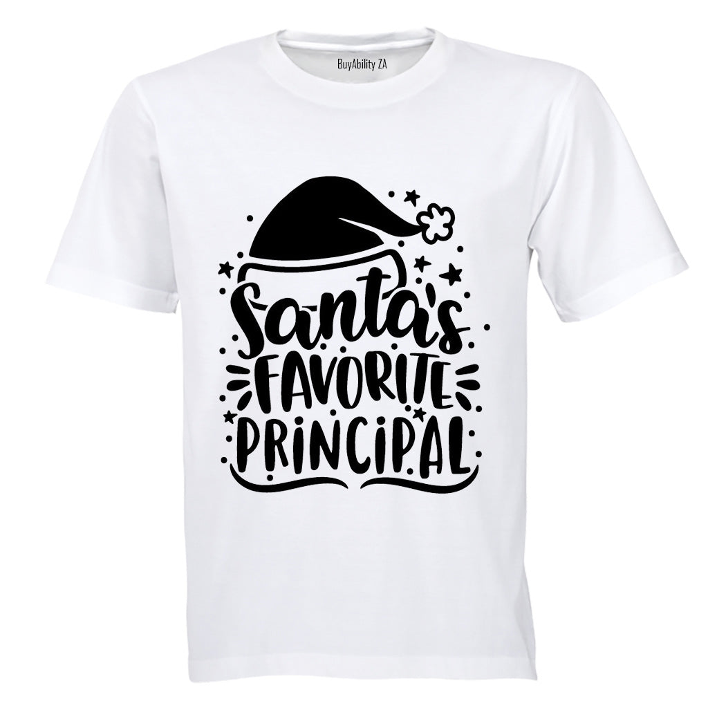 Santa's Favorite Principle - Christmas - Adults - T-Shirt
