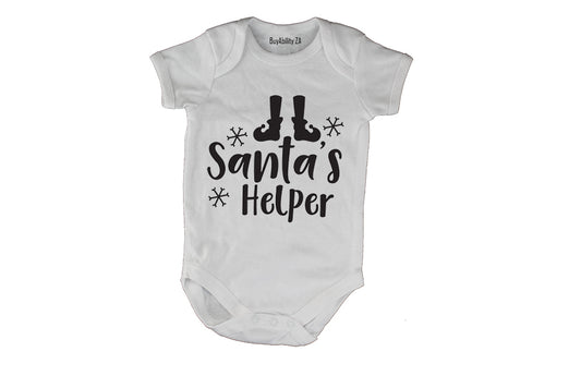 Santa's Helper - Christmas - Baby Grow