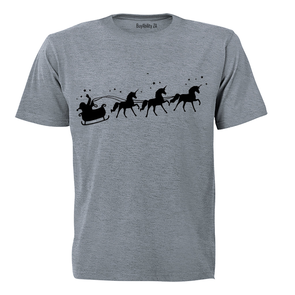 Santa's Unicorn Reindeers - Christmas - Kids T-Shirt