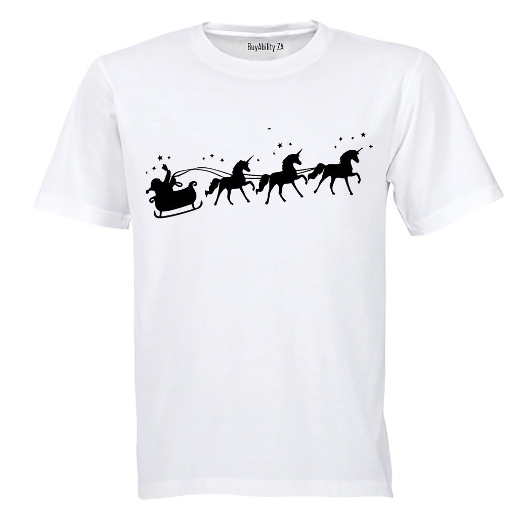 Santa's Unicorn Reindeers - Christmas - Kids T-Shirt