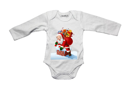 Santa's Visit - Christmas - Baby Grow