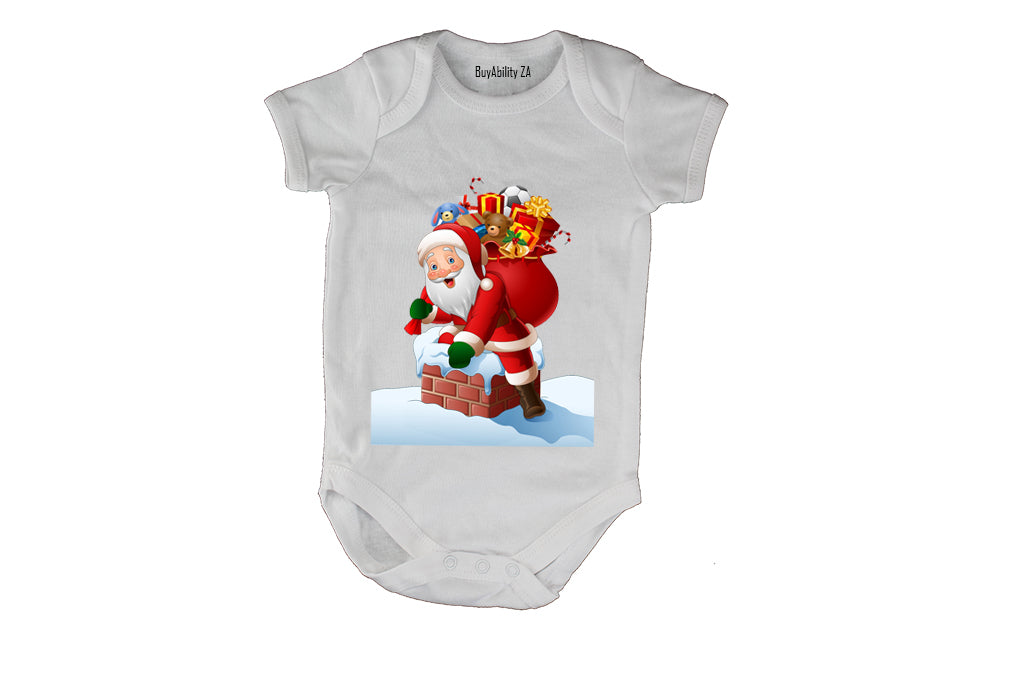 Santa's Visit - Christmas - Baby Grow