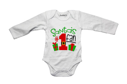 Santa's #1 Fan - Christmas - Baby Grow