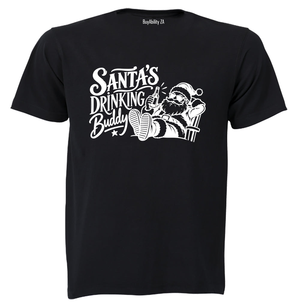 Santa's Drinking Buddy - Adults - T-Shirt - BuyAbility South Africa