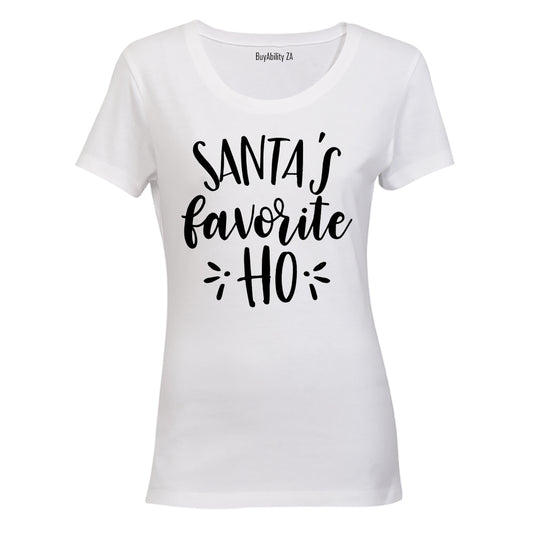 Santa's Favorite - Christmas - Ladies - T-Shirt