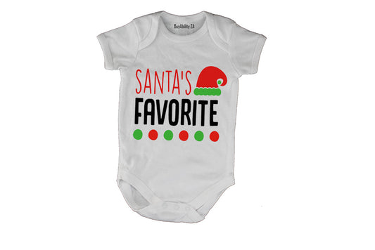 Santa's Favorite - Christmas - Baby Grow