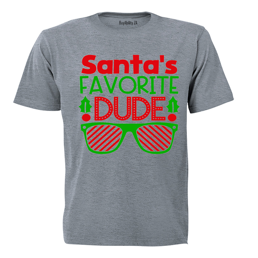 Santa's Favorite Dude - Christmas - Kids T-Shirt