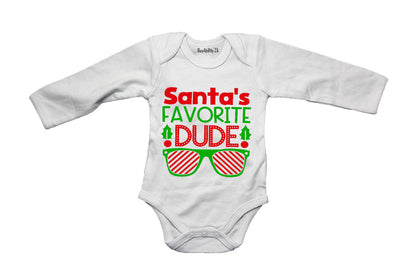 Santa's Favorite Dude - Christmas - Baby Grow
