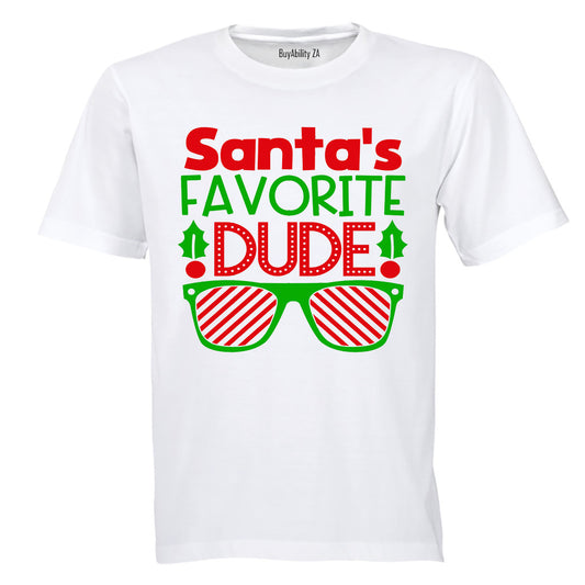 Santa's Favorite Dude - Christmas - Kids T-Shirt