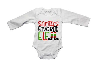 Santa's Favorite Elf - Christmas - Baby Grow