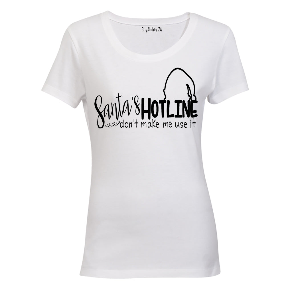 Santa's Hotline - Christmas - Ladies - T-Shirt
